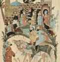 Макам аль-Харири, беседа на окраине аула (сорок третий макам). 1237 - 34,8 x 26 см Бумага Ближний Восток Париж. Национальная библиотека Книжная миниатюра